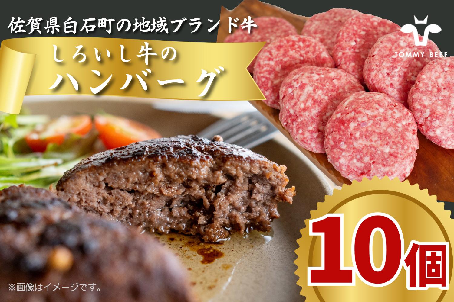 
            しろいし牛手捏ねハンバーグ10個 TOMMY BEEF
          