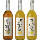 【ふるさと納税】(A002)和歌のめぐみ酒【B】セット 720ml×3種 (有田の八朔酒/南部の梅酒/有田の甘夏酒)