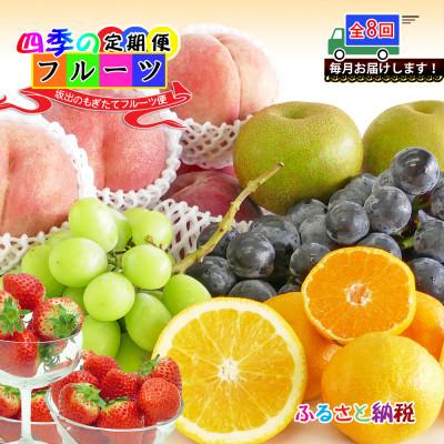 ふるさと納税 坂出市 【毎月定期便】創業100年の老舗が選んだ厳選フルーツの詰め合わせ【プレミア便】全8回