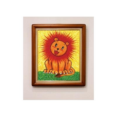 ふるさと納税 八尾市 原画「らいおんサン」SMサイズ(U101)