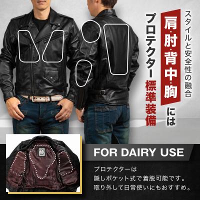 ふるさと納税 京都市 【デグナー】レザージャケット[24WJ-4] LWサイズ|京都 バイクギア 人気ブランド |  | 02