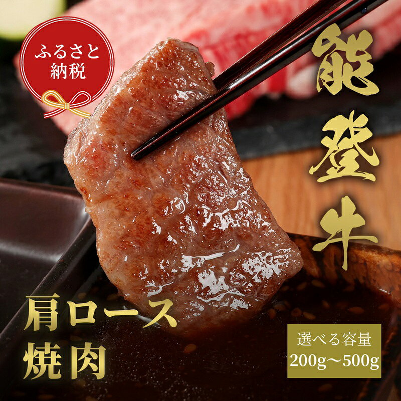 【ふるさと納税】 牛肉 能登牛 牛肩ロース 焼肉 500g 400g 300g 200g 肉 ギフト プレゼント とろける 柔らか 口当たり ブランド牛 黒毛和牛 高品質 お祝い ふるさと納税 石川 能登 羽咋 朱鷺 放鳥 災害支援 復興 支援 和牛セレブ│お肉ギフト専門店 牛