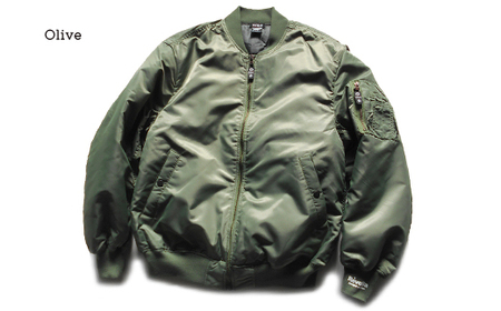 MA-1 ジャケット Revolla 中綿入り袖 リブプリント  静岡県 牧之原市 衣服 REVOLLA 静岡県 牧之原市