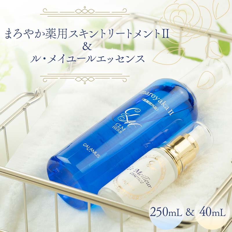 【ふるさと納税】まろやか薬用スキントリートメントII 250mL ＆ ル・メイユールエッセンス 40mL 美容液 セット 岐阜県 坂祝町 さかほぎ F6M-042