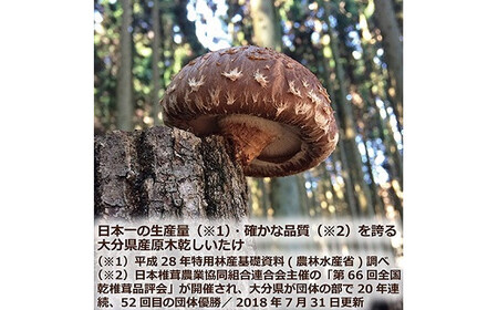 大分産椎茸こうしん 360g（60g×6袋） 大分 椎茸 乾燥しいたけ 原木 干し椎茸 水戻し 香り 深い味 和食 中華 小分け包装 保存 品質維持 シンボルマーク 椎茸本来 旨み 干ししいたけ しい