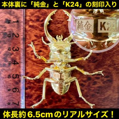 ふるさと納税 南アルプス市 純金(K24)製 鋸鍬形(ノコギリクワガタ) |  | 02