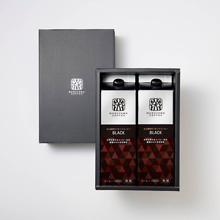 ＜丸山珈琲＞丸山珈琲のリキッドコーヒー BLACK無糖 2本セット1000ml×2本