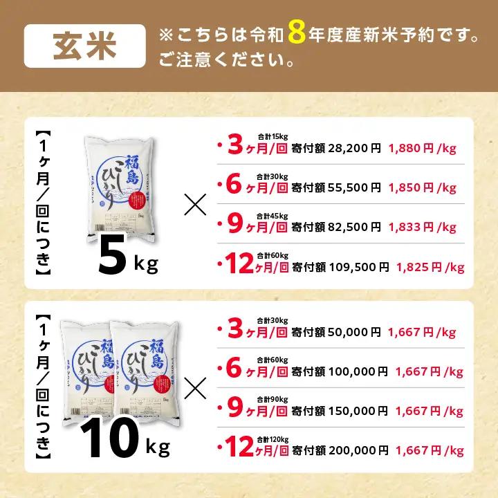 《先行予約》【6ヶ月定期便】玄米 令和8年産 こしひかり 5kg 玄米