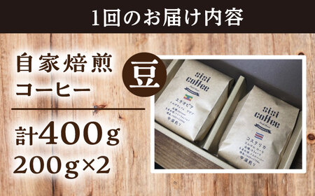 【全6回定期便】豆 中深煎り 珈琲豆おまかせ2種セット 珈琲 コーヒー 【宍戸珈琲】[AKGP008]