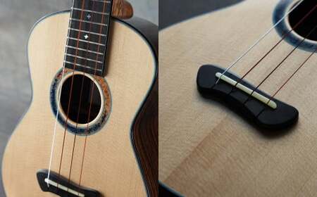 【Leaf Instruments】ウクレレ「照り葉」テナーサイズ スプルース ＆ ローズウッド | 楽器 弦楽器 音楽 ハードケース付き