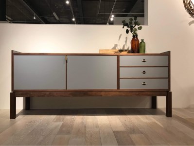 旭川家具 東10号工房「law board（ローボード）」〈カラー：グレー〉
