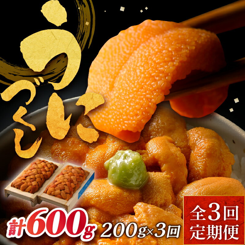 【ふるさと納税】【レビューキャンペーン対象】ウニづくし 旨味最大 定期便 全3回 連続 氷温熟成 濃厚 生うに 雲丹 天然 バフンウニ 海鮮 食品 魚介類 魚貝類 海産物 水産物 海の幸 刺身 海鮮丼 うに丼 寿司 新鮮 ご褒美 贅沢 おすそ分け 北方領土産 北海道 浜中町 送料無料