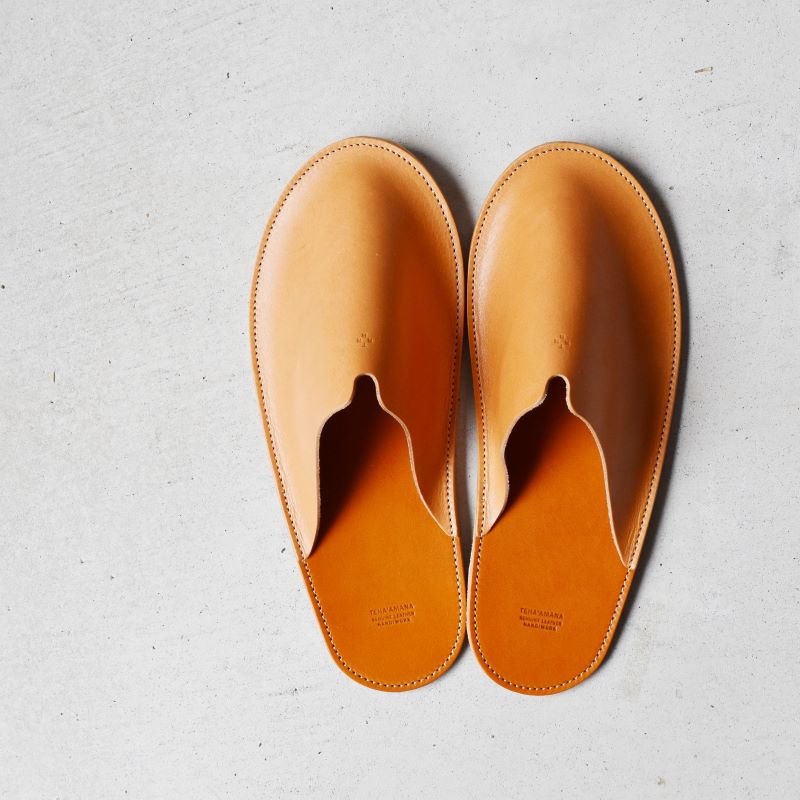 Teha’amana Slipper Basic M テハマナ スリッパ ベーシック M キャメル 革 皮 雑貨 おしゃれ レザー 本革 こだわりの逸品 地域特産品 ギフト 自分用 人気 おすすめ_イ