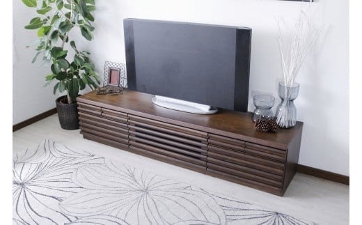 【開梱・設置】アストロ 180cm テレビボード（ウォールナット）　AX046
