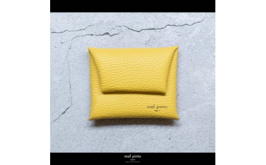 maf pinto (マフ ピント) ミニ財布 コンパクト ウォレット 小型 小銭入れ カードケース レザー 本革 52ライトイエロー