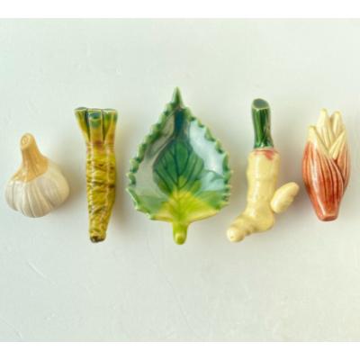ふるさと納税 瑞浪市 イホシロ窯　手作り　野菜(薬味)箸置き5種類　gf423 |  | 01
