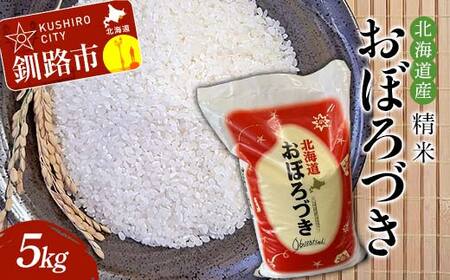 【期間限定！寄附額改定↓！】精米仕立て発送 北海道産おぼろづき 5kg 北海道 白米 米 コメ こめ お米