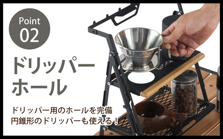 THE QUATTUOR STAND　クアトルスタンド [D-024047_FM] / NATURE TONES キャンプ用品 キャンプテーブル キャンプ アウトドア バーベキュー フェス ガレージブ