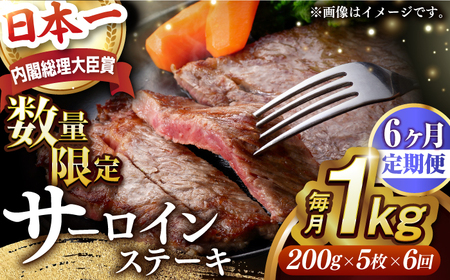 【6回定期便】A5長崎和牛出島ばらいろ サーロインステーキ約1kg [EAX044] サーロインステーキ定期便 サーロインステーキ定期便 サーロインステーキ定期便