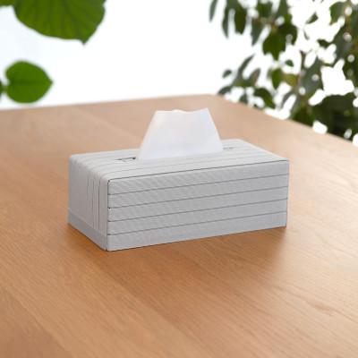ふるさと納税 奥州市 暮らしを彩る道具 バンドシー ティッシュケース Tall ライトグレー [AR099] |  | 01