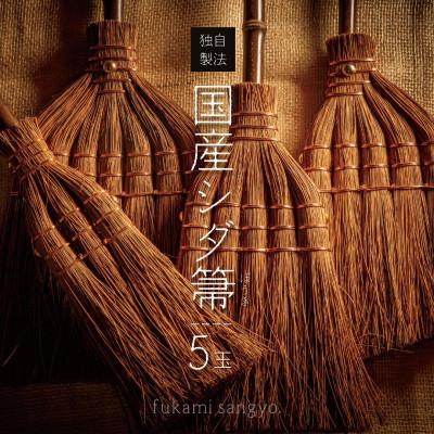 ふるさと納税 美浜町 国産棕櫚箒 5玉