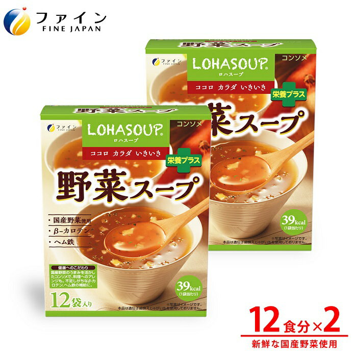 【ふるさと納税】U-33　LOHASOUP 野菜スープ12袋×2個セット