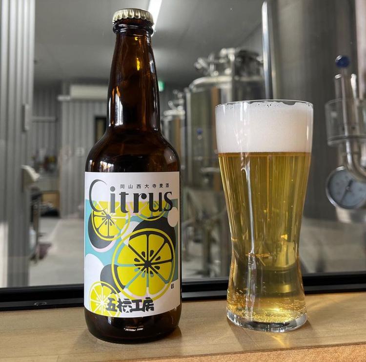 発泡酒 Citrus ビール 6本 セット フルーツエール ホップ お酒 岡山西大寺麦酒 五福工房 岡山市