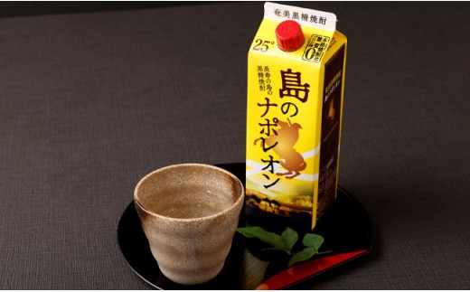 【鹿児島県天城町】 本格黒糖焼酎 島のナポレオン 900ml×4本セット 合計3.6L ( 紙パック ) 黒糖 焼酎 