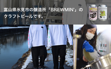 BREWMIN'の クラフトビール おまかせ 飲み比べ 12本セット 富山県 氷見市 地ビール クラフトビール 12缶 詰め合わせ