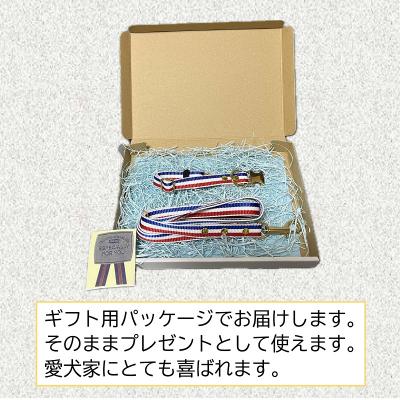 ふるさと納税 荒川区 トイプードル及び小型犬用カラー(首輪)&リード(カラー:青・白・赤)【001-017】 |  | 02