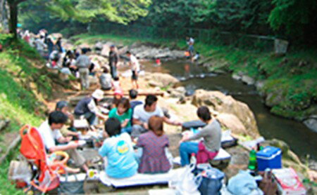 【ふるさと納税】自然を満喫！渓流釣りと手ぶらでBBQセット [0480]