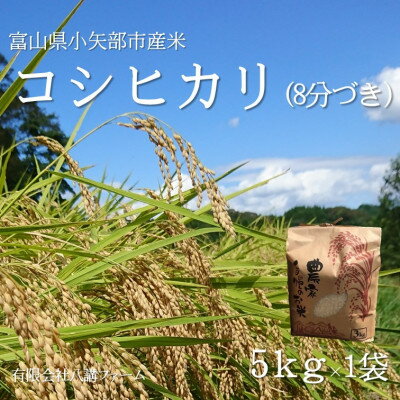 【ふるさと納税】【新米先行予約 25年10月上旬～順次発送】令和7年富山県産「コシヒカリ」(8分づき)5kg×1袋【1656065】