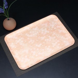 タツクラフト 友禅和紙トレー M 33cm 2枚セット 桜 流水紋