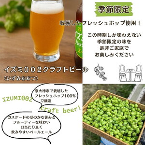 イズミ002（いずみおおつ） クラフト ビール ペールエール 330ml×3本 | 地ビール 贅沢 ビール ギフト 酒 お酒 ご当地ビール ※離島への配送不可