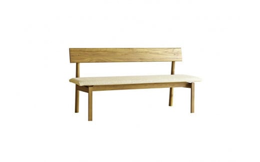 【開梱設置】高野木工 ARCO アルコ ダイニングソファ ホワイトオーク W150cm  チャート6：キャメル 【10年保証】