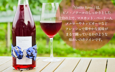 赤ワイン　Vestito Rosso　2024　750ml×1本　株式会社エルサン　国産 日本ワイン