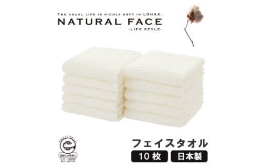 エコロジーフェイスタオル10枚セット【1647035】