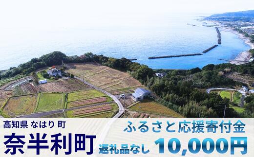999999-2【応援寄附金】高知県奈半利町 1口 1万円 返礼品なしのご寄附【奈半利町役場】
