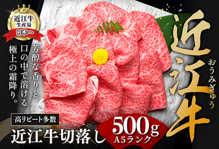 【3月末までに発送】近江牛A5ランク切落し【500g】【DG12SM-3m】