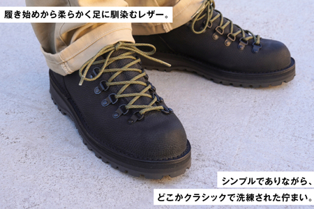 DANNER 紳士靴 マウントリッヂ ロー BLACK【27.5cm】