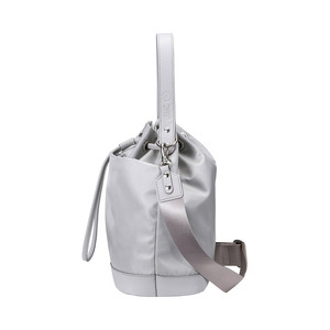 豊岡鞄 TUTUMU sacca Rich S4700RI Sグレー/ 巾着型 2WAY BAG ショルダーバッグ 手提げバッグ ショルダベルト付き レディース 高級 おしゃれ バッグ かばん カバン