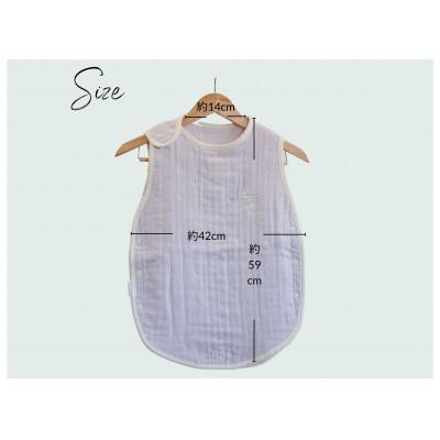 ふるさと納税 泉大津市 8重ガーゼ　丸型スリーパー(ラベンダー×ホワイト) |  | 02