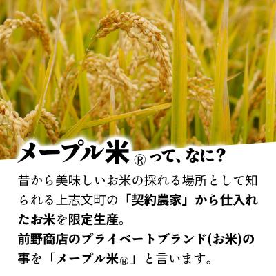 ふるさと納税 岩見沢市 令和7年産 上志文産メープル米「ななつぼし」10kg |  | 01