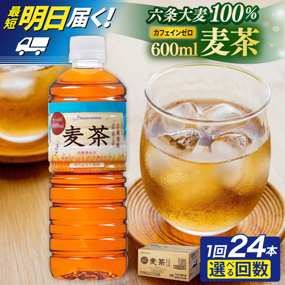 【ふるさと納税】【最短翌日届く！】麦茶 600ml × 24本 / 48本 糸島市 / スターナイン お茶 ペットボトル [ARM005] お届け本数と回数選べる 常温 6000円 6千円