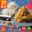 【ふるさと納税】【限定】天日干ちりめん（200g×2） ちりめん山椒（200g×2）セット 【冷蔵】 紀州湯浅湾直送！