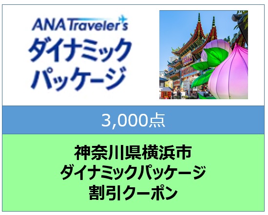 神奈川県横浜市ANAトラベラーズダイナミックパッケージ クーポン3,000点分