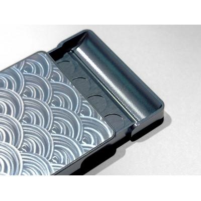 ふるさと納税 美濃加茂市 金属製名刺入れ《青海波》スライド式　ジュラルミン削り出し×デザイン研磨 |  | 01