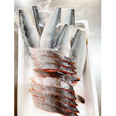 ふるさと納税 由良町 迷ったらコレ!!魚鶴商店の天然紅サケ1kg & 塩さばフィレ6枚セット |  | 03