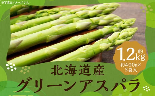 グリーンアスパラ Mサイズ 約400g×3袋入 計約1.2kg （JA） アスパラガス アスパラ 国産 冷蔵 【2025年5月下旬-6月上旬迄発送予定】