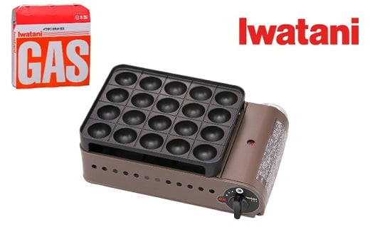 
                  イワタニ カセットガスたこ焼き器 スーパー炎たこ+カセットガス3P　
                